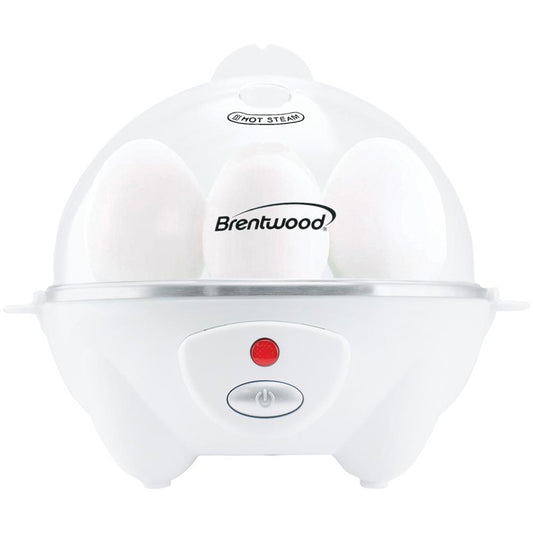 Brentwood Electric 7 Egg Cooker with Auto Shut Off in White LuxuryLifeWay Online Store