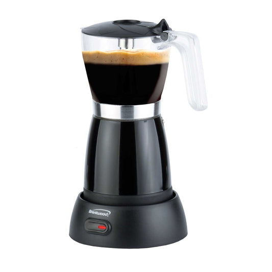 Brentwood 6 Serving Cordless Electric Moka Pot Espresso Machine LuxuryLifeWay Online Store