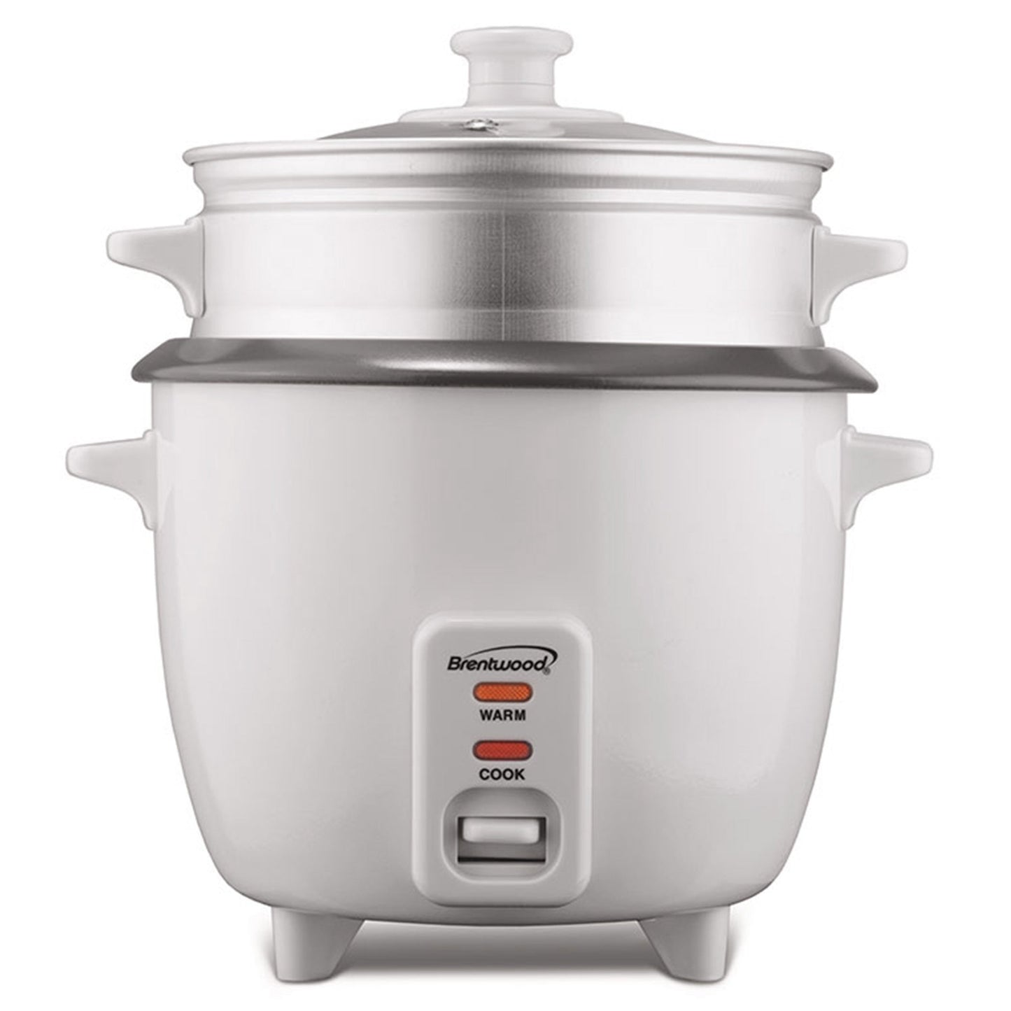Brentwood 8 Cup Rice Cooker / Non-Stick with Steamer in White LuxuryLifeWay Online Store