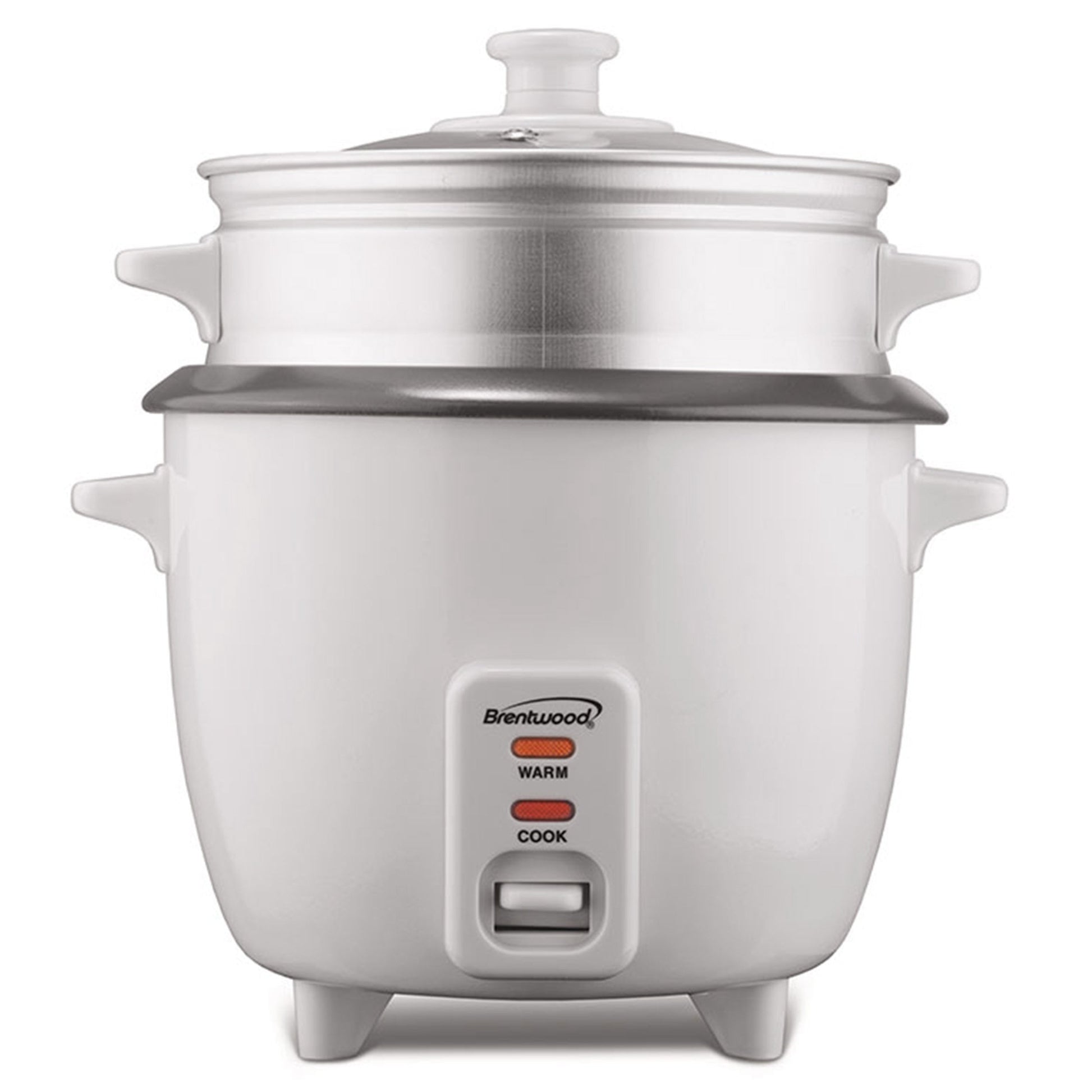 Brentwood 8 Cup Rice Cooker / Non-Stick with Steamer in White LuxuryLifeWay Online Store