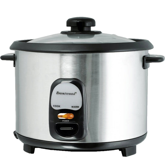 Brentwood 10 Cup Rice Cooker / Non-Stick in Silver LuxuryLifeWay Online Store