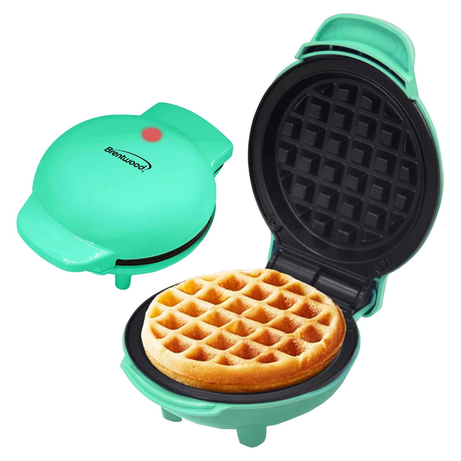 Brentwood Non-Stick 5 Inch Multi-Use Mini Waffles Maker in Blue LuxuryLifeWay Online Store
