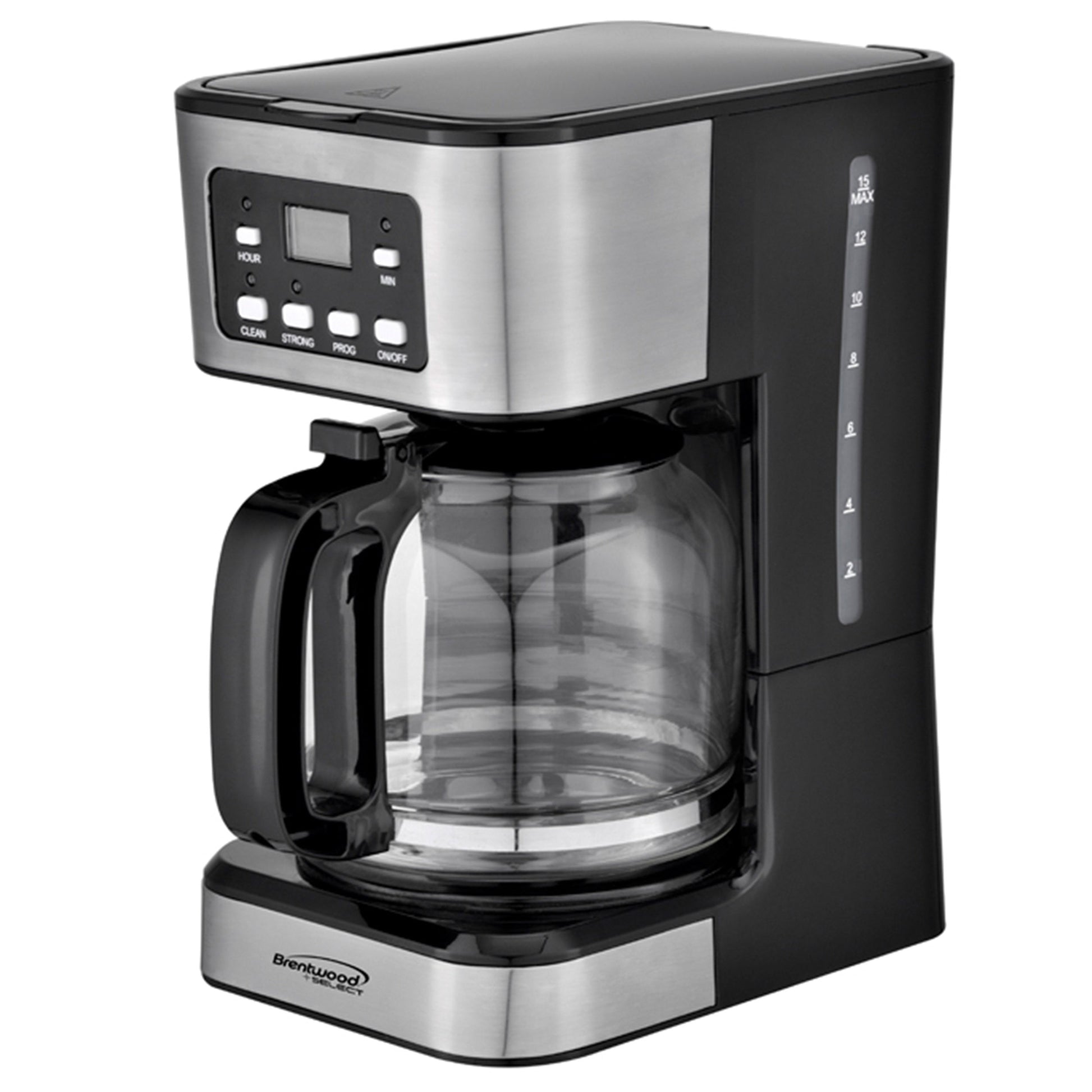 Brentwood 12 Cup Digital Coffee Maker in Black LuxuryLifeWay Online Store