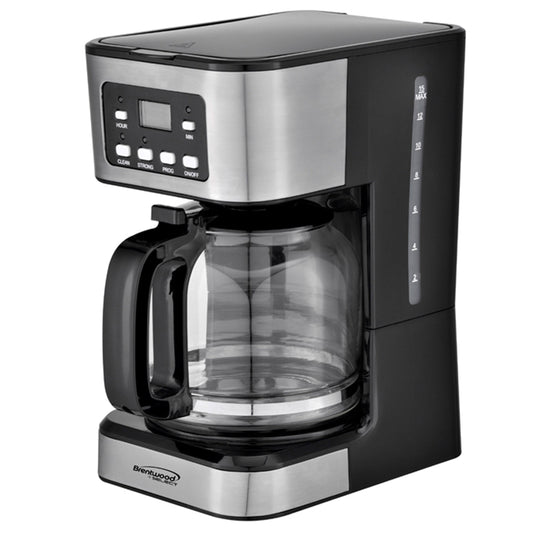 Brentwood 12 Cup Digital Coffee Maker in Black LuxuryLifeWay Online Store
