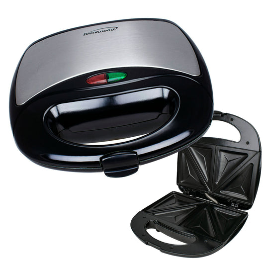 Brentwood Non Stick Dual Sandwich Maker in Black and Silver LuxuryLifeWay Online Store