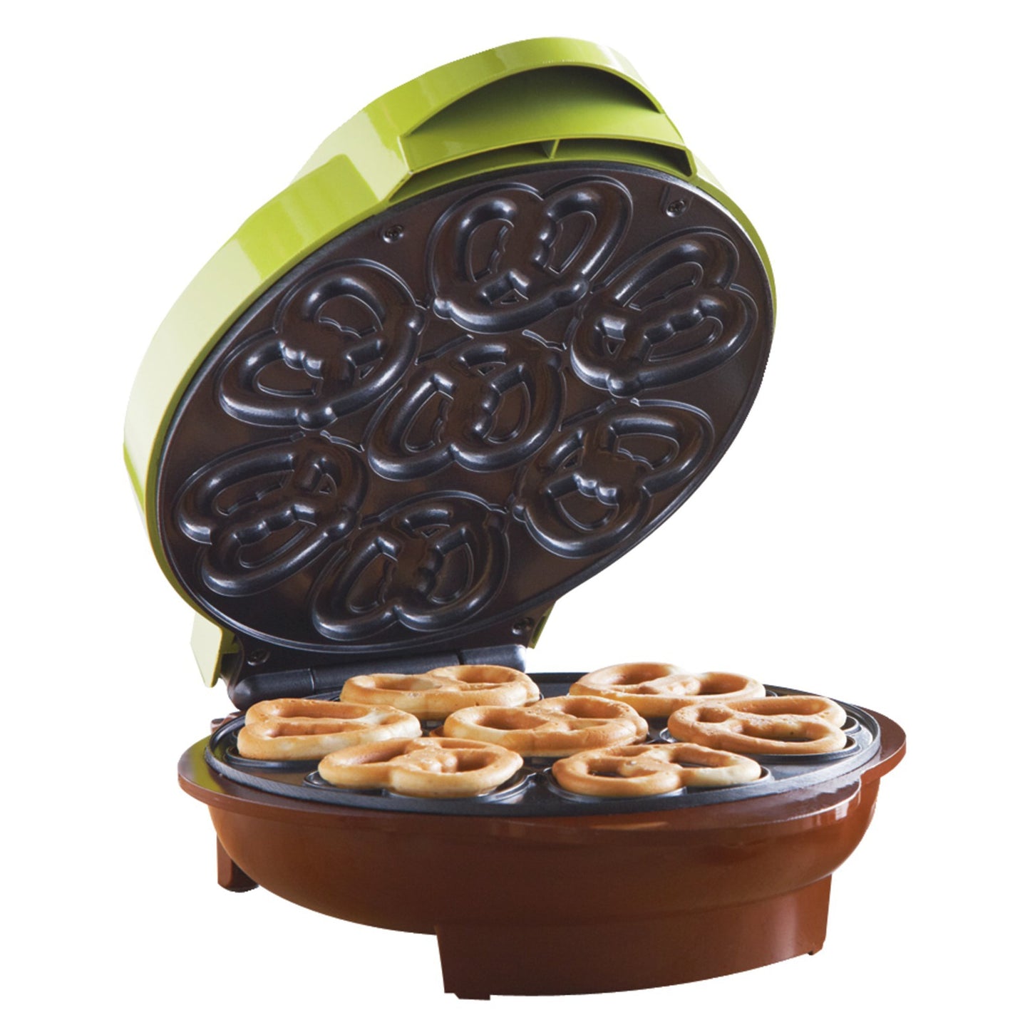 Brentwood Nonstick Mini Pretzel Maker Machine in Green LuxuryLifeWay Online Store