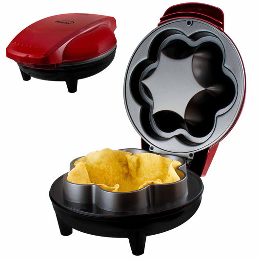 Brentwood 10 Inch Electric Tortilla Taco Bowl Maker Red LuxuryLifeWay Online Store