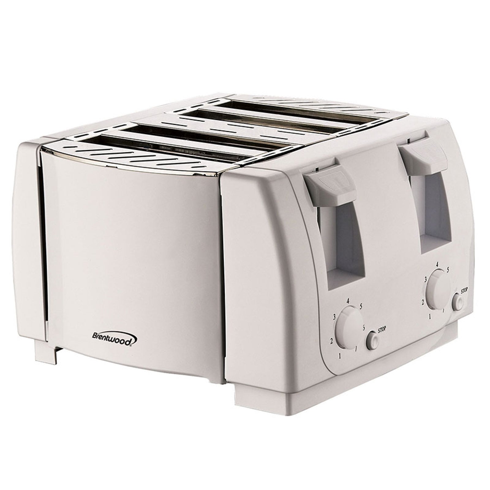 Brentwood 4 Slice Cool Touch Toaster in White LuxuryLifeWay Online Store