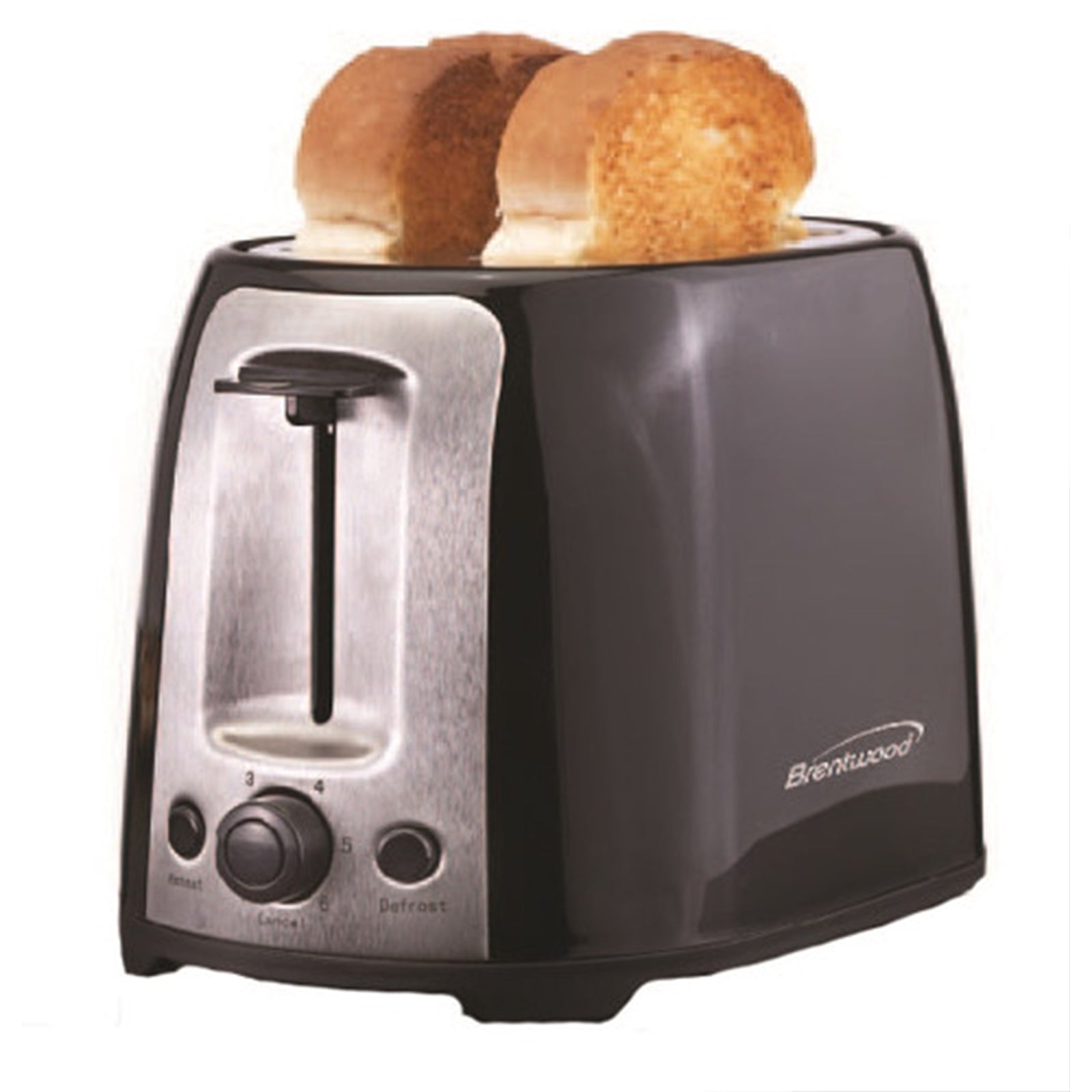 Brentwood  2 Slice Cool Touch Toaster ; Black and Stainless Steel LuxuryLifeWay Online Store