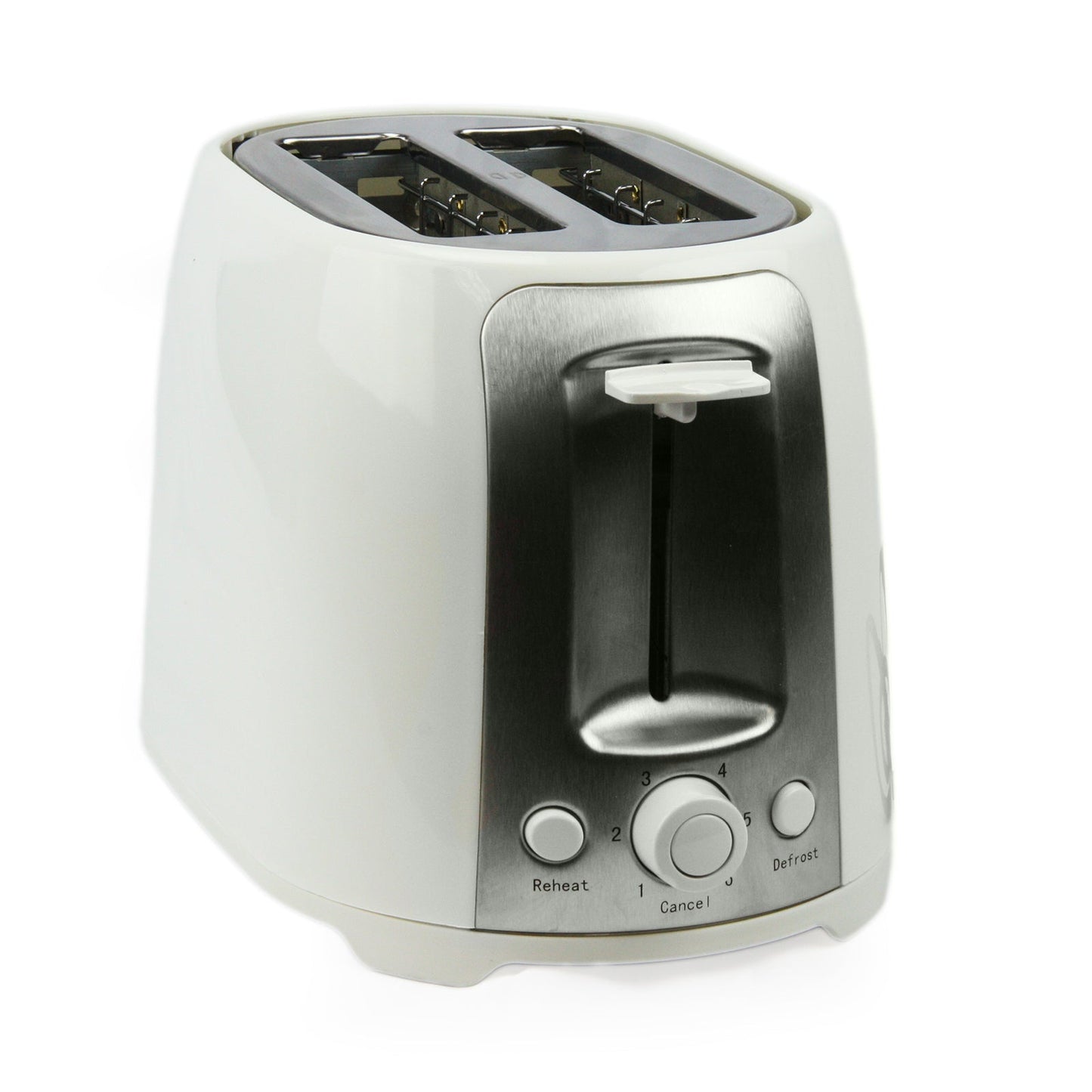 Brentwood 2 Slice Cool Touch Toaster in White and Stainless Steel LuxuryLifeWay Online Store