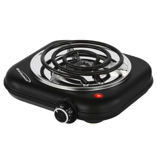 Brentwood 1100w Countertop Single Coiled Electric Burner in Black LuxuryLifeWay Online Store