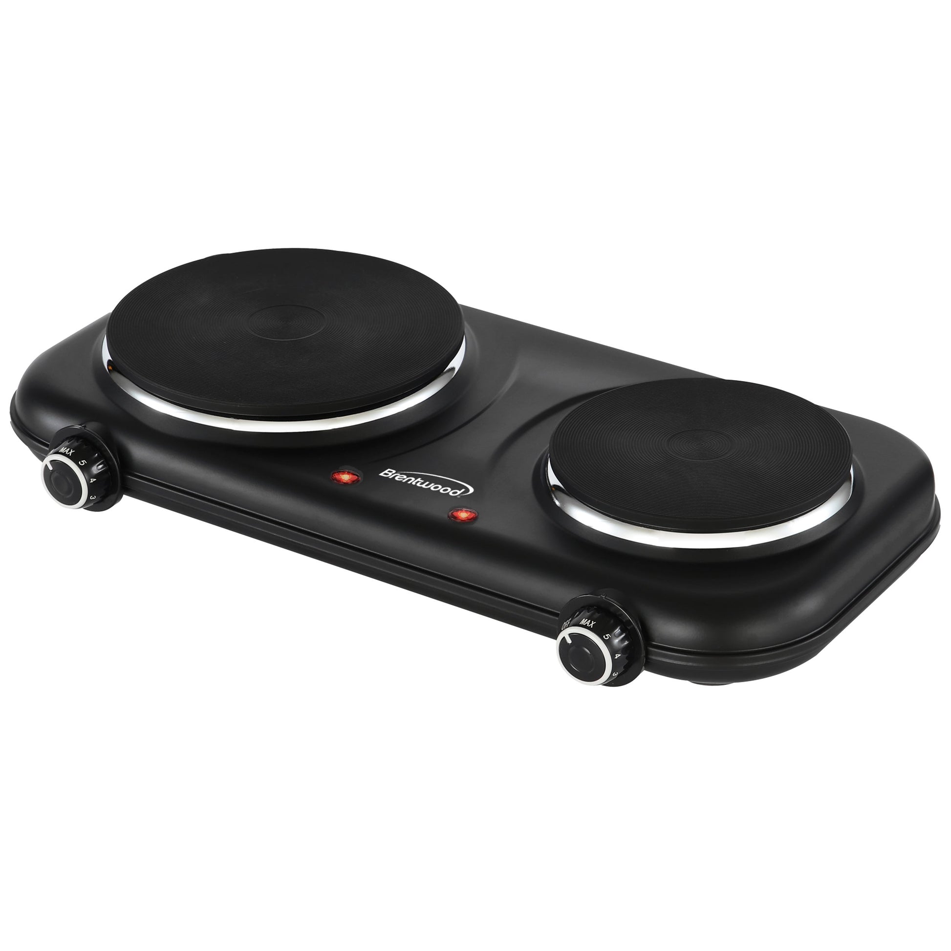 Brentwood 1100w Double Cast Iron Burner Electric Hot Plates in Black LuxuryLifeWay Online Store