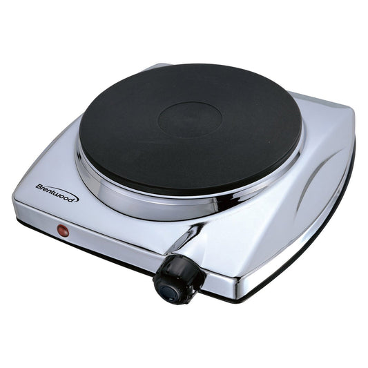 Brentwood Electric 1000W Single Hotplate in Chrome LuxuryLifeWay Online Store
