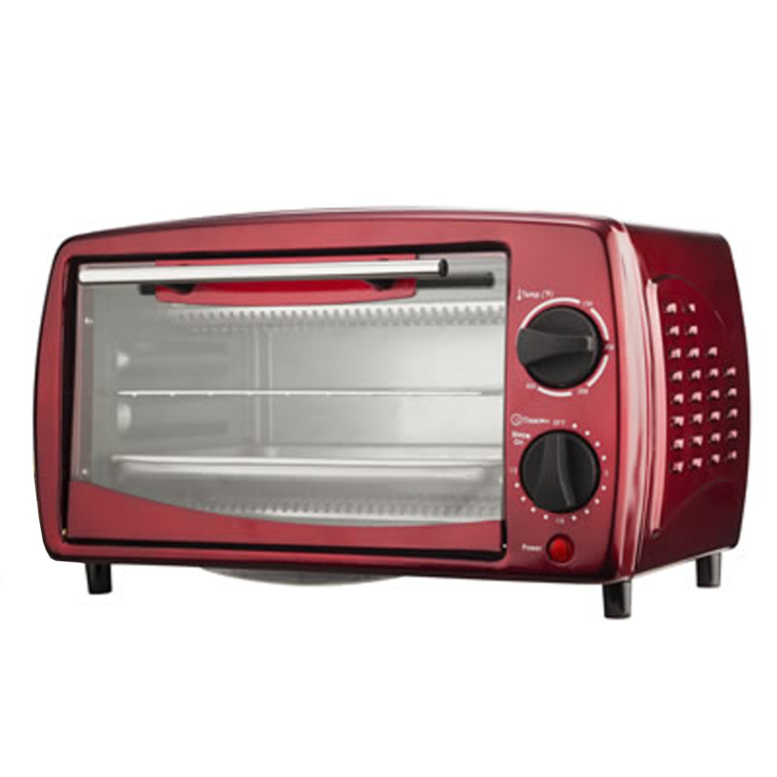 Brentwood 9-Liter (4 Slice) Toaster Oven Broiler (Red) LuxuryLifeWay Online Store