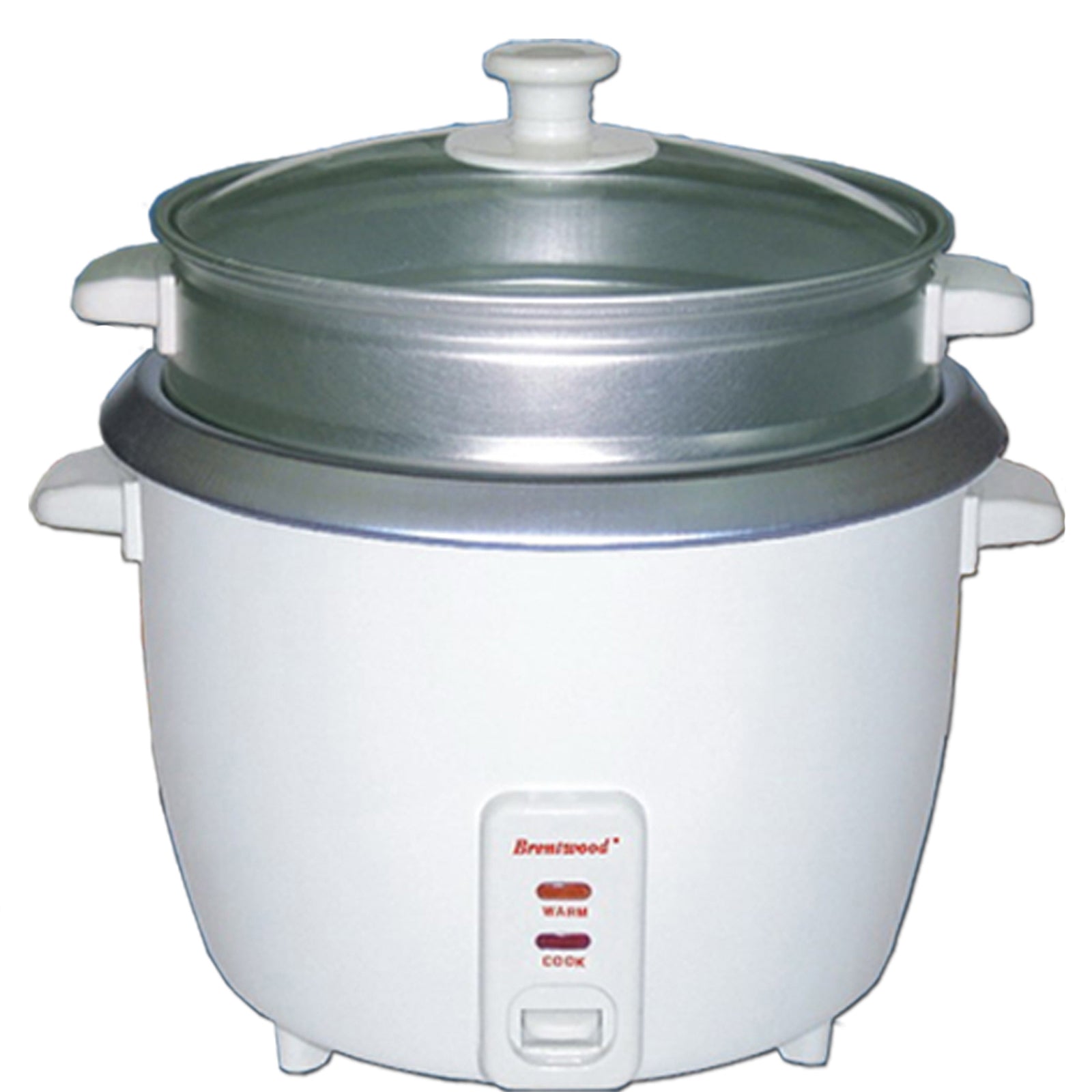 Brentwood 5 Cup Rice Cooker/Non-Stick with Steamer in White LuxuryLifeWay Online Store
