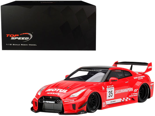 Nissan 35GT-RR Ver. 1 LB-Silhouette WORKS GT RHD (Right Hand Drive) #35 Infinite Motorsport 1/18 Model Car by Top Speed LuxuryLifeWay Online Store