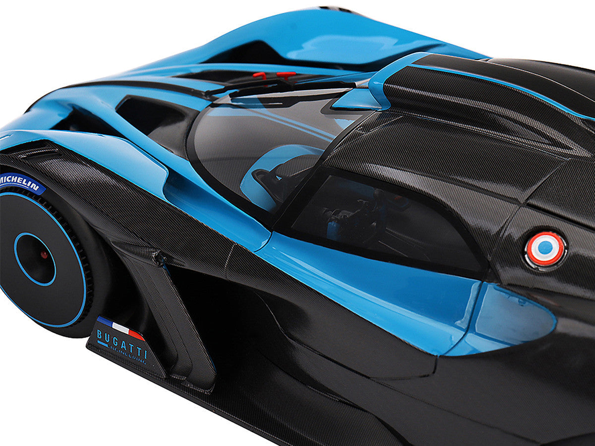 Bugatti Bolide Presentation Version Blue and Black 1/18 Model Car by Top Speed LuxuryLifeWay Online Store