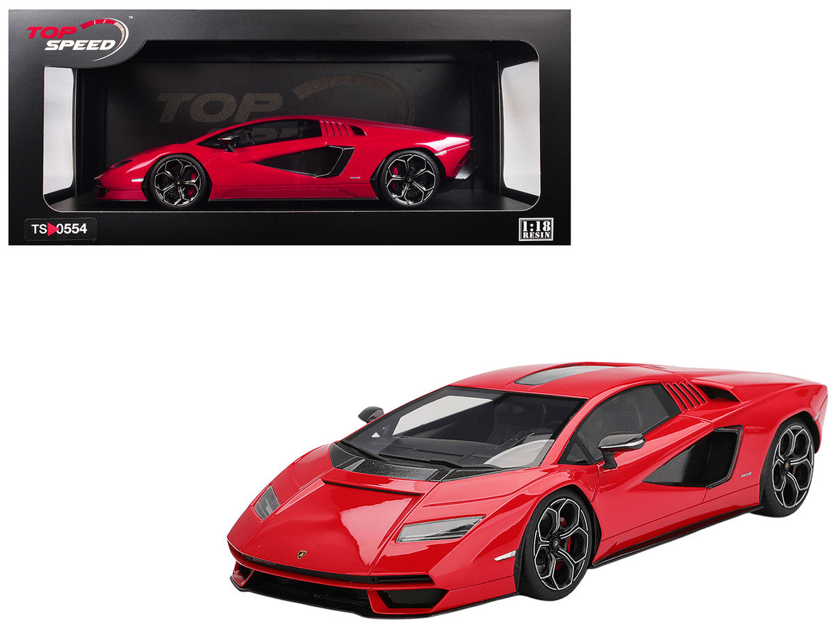 Lamborghini Countach LPI 800-4 Rosso Mars Red 1/18 Model Car by Top Speed LuxuryLifeWay Online Store