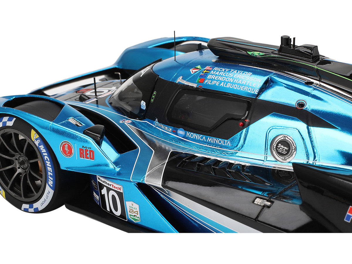 Acura ARX-06 GTP #10 Filipe Albuquerque - Marcus Ericsson - Brendon Hartley - Ricky Taylor "Wayne Taylor Racing with Andretti" IMSA "24 Hours of Daytona" (2024) 1/18 Model Car by Top Speed LuxuryLifeWay Online Store