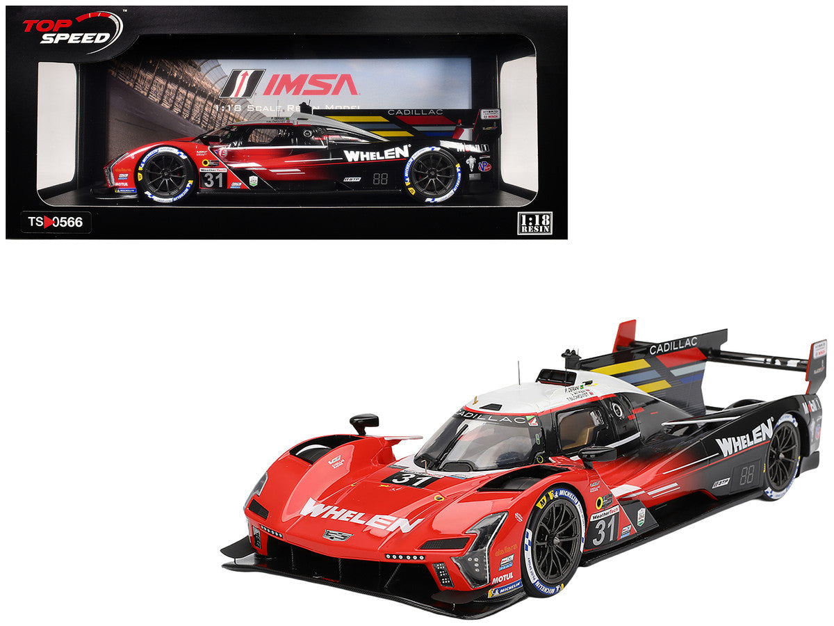Cadillac V-Series.R #31 Jack Aitken - Tom Blomqvist - Pipo Derani "Whelen Cadillac Racing" 2nd Place IMSA "24 Hours of Daytona" (2024) 1/18 Model Car by Top Speed LuxuryLifeWay Online Store