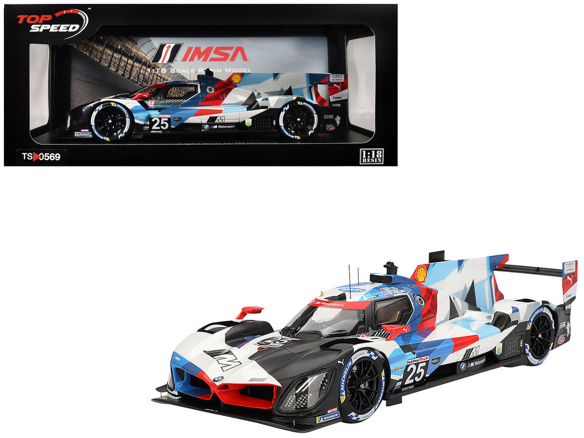 BMW M Hybrid V8 GTP #25 Connor De Phillippi - Maxime Martin - Rene Rast - Nick Yelloly "BMW M Team RLL" "24 Hours of Daytona" (2024) 1/18 Model Car by Top Speed LuxuryLifeWay Online Store