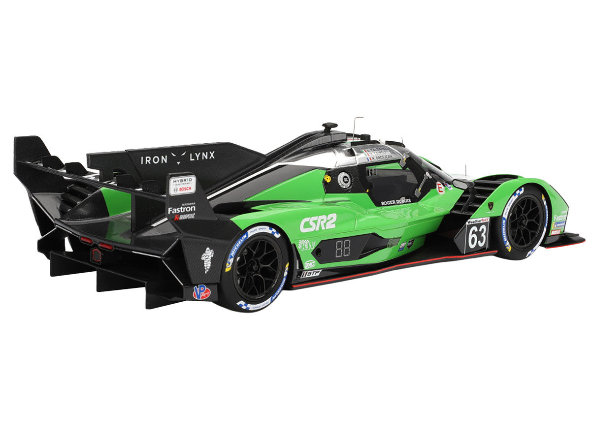 Lamborghini SC63 #63 Matteo Cairoli - Andrea Caldarelli - Romain Grosjean "Iron Lynx" IMSA "12 Hours of Sebring" (2024) 1/18 Model Car by Top Speed LuxuryLifeWay Online Store