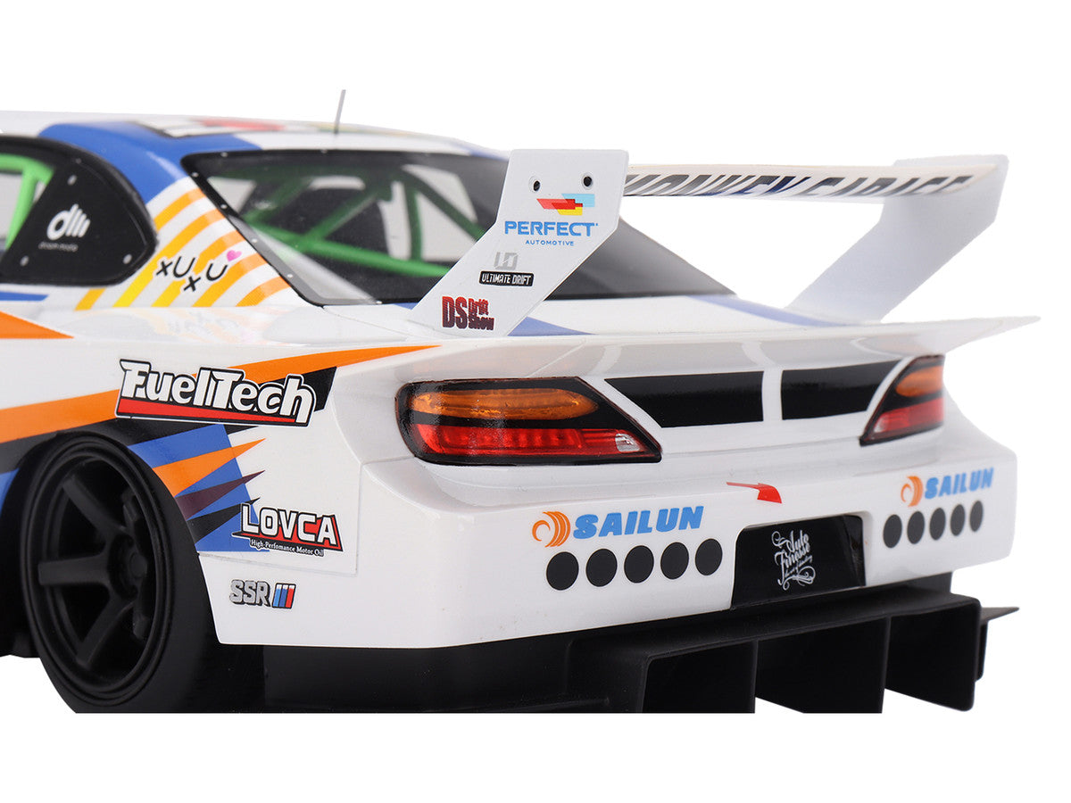Nissan LB-Super Silhouette S15 SILVIA #555 Yukio Fausto "Formula Drift Japan" (2023) 1/18 Model Car by Top Speed LuxuryLifeWay Online Store