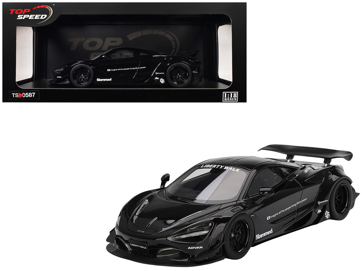 McLaren 720S "LB-Works" Black "Tokyo Auto Salon 2024" 1/18 Model Car by Top Speed LuxuryLifeWay Online Store
