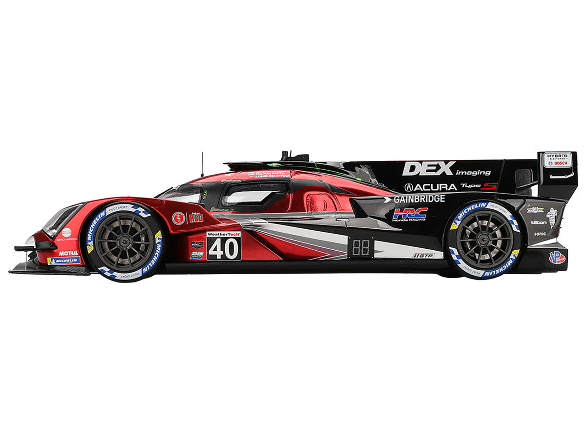 Acura ARX-06 GTP #40 Louis Deletraz - Colton Herta - Jordan Taylor "Wayne Taylor Racing with Andretti" Winner "12 Hours of Sebring" (2024) 1/18 Model Car by Top Speed LuxuryLifeWay Online Store