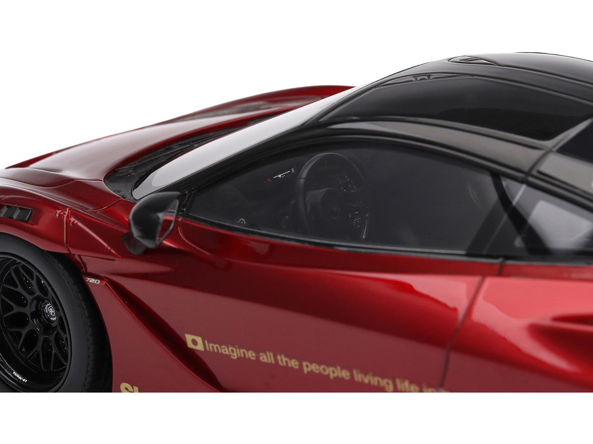 McLaren 720S "LB-Works" Gem Red Metallic with Black Top 1/18 Model Car by Top Speed LuxuryLifeWay Online Store