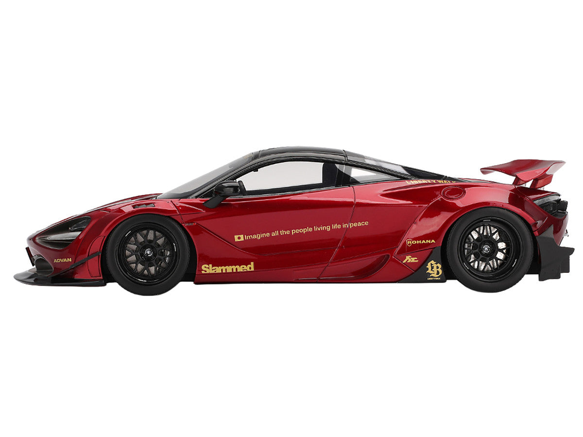 McLaren 720S "LB-Works" Gem Red Metallic with Black Top 1/18 Model Car by Top Speed LuxuryLifeWay Online Store
