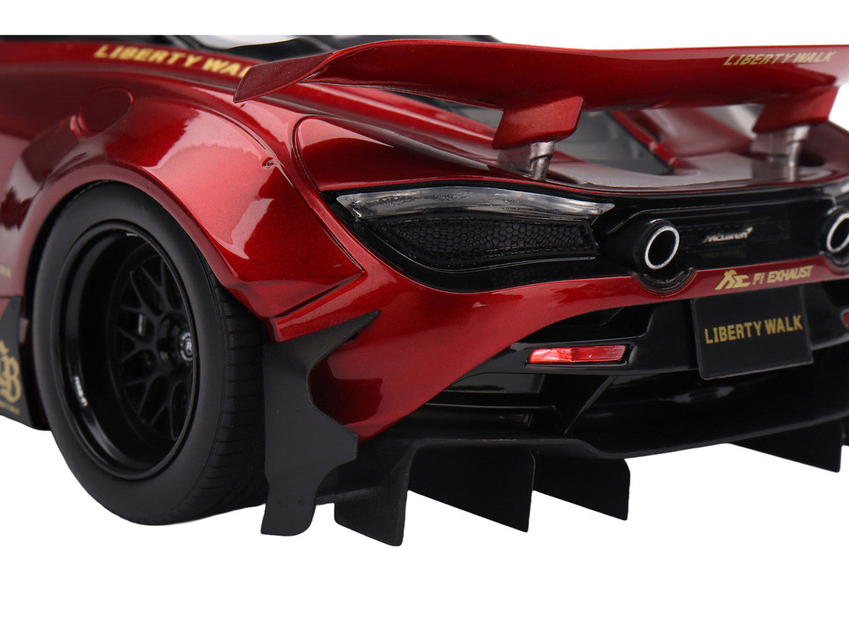 McLaren 720S "LB-Works" Gem Red Metallic with Black Top 1/18 Model Car by Top Speed LuxuryLifeWay Online Store