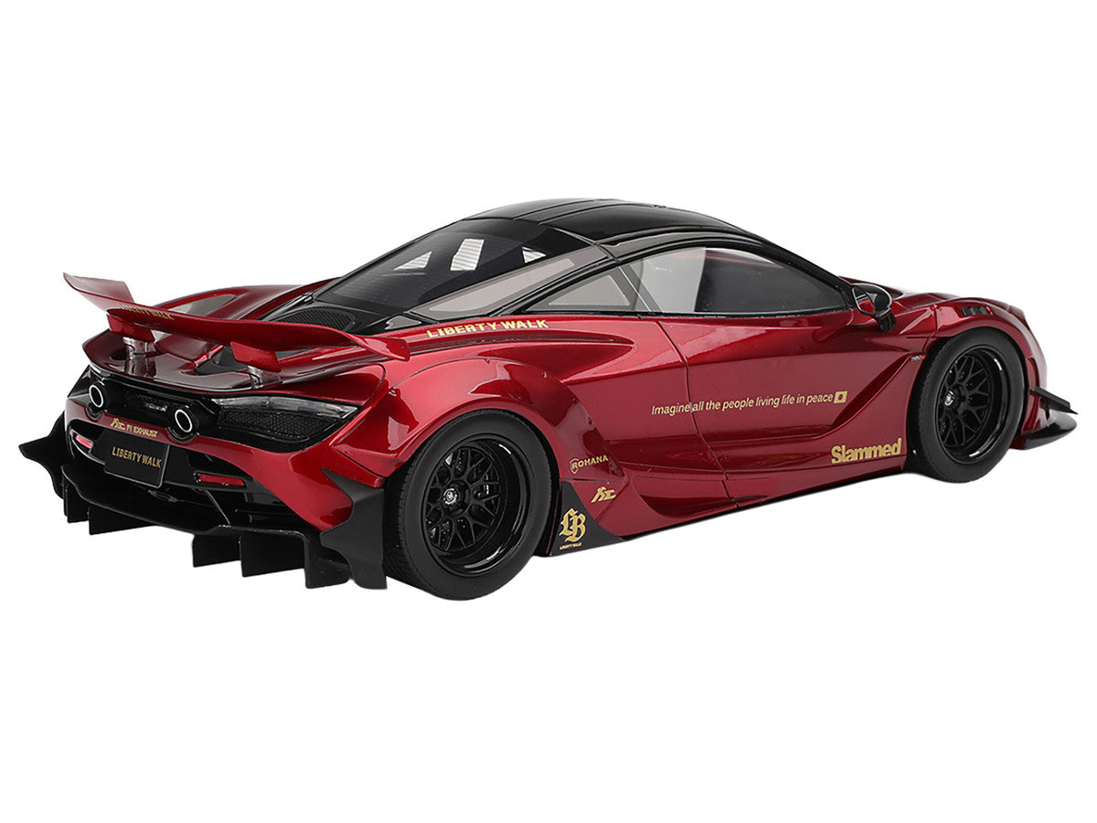 McLaren 720S "LB-Works" Gem Red Metallic with Black Top 1/18 Model Car by Top Speed LuxuryLifeWay Online Store