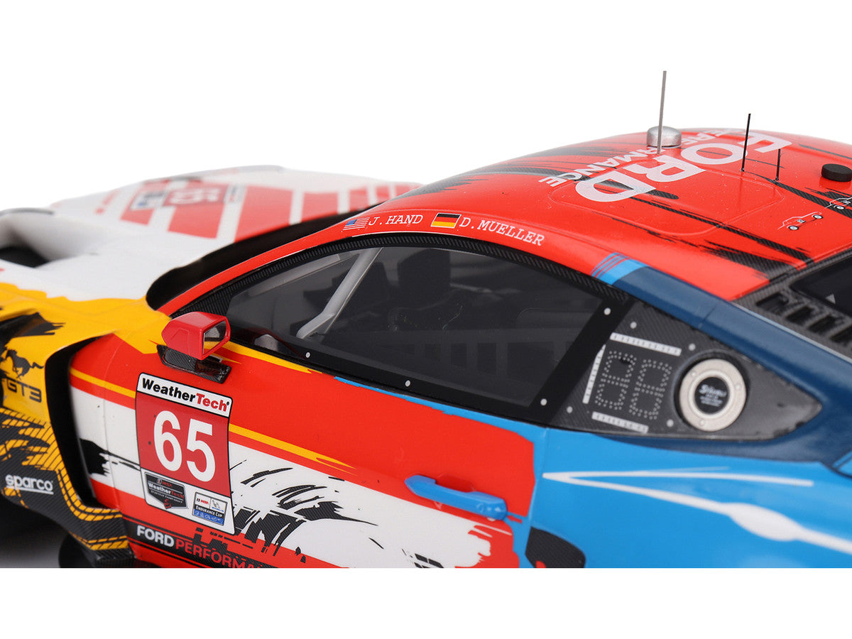 Ford Mustang GT3 #65 Joey Hand - Dirk Muller "Ford Multimatic Motorsports" "Motul Course de Monterey - Laguna Seca" (2024) 1/18 Model Car by Top Speed LuxuryLifeWay Online Store