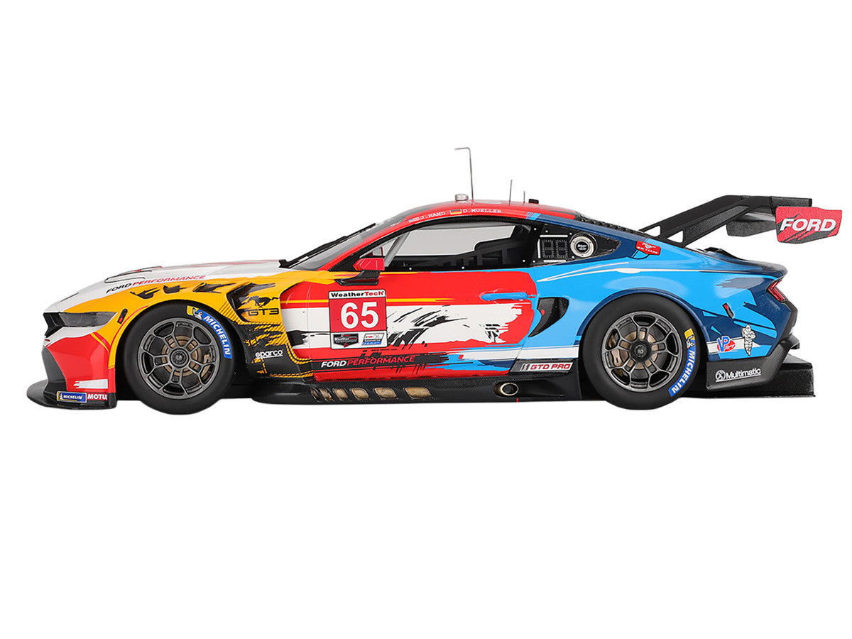 Ford Mustang GT3 #65 Joey Hand - Dirk Muller "Ford Multimatic Motorsports" "Motul Course de Monterey - Laguna Seca" (2024) 1/18 Model Car by Top Speed LuxuryLifeWay Online Store