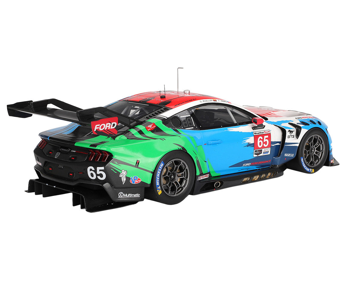 Ford Mustang GT3 #65 Joey Hand - Dirk Muller "Ford Multimatic Motorsports" "Motul Course de Monterey - Laguna Seca" (2024) 1/18 Model Car by Top Speed LuxuryLifeWay Online Store