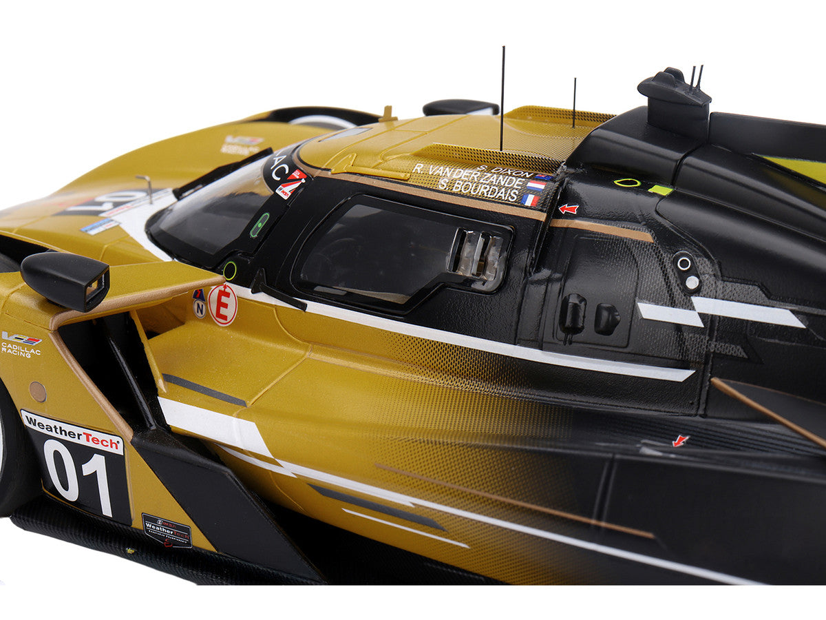 Cadillac V-Series.R #01 Sebastien Bourdais - Scott Dixon - Renger van der Zande "Cadillac Racing" 2nd Place "12 Hours of Sebring" (2024) 1/18 Model Car by Top Speed LuxuryLifeWay Online Store