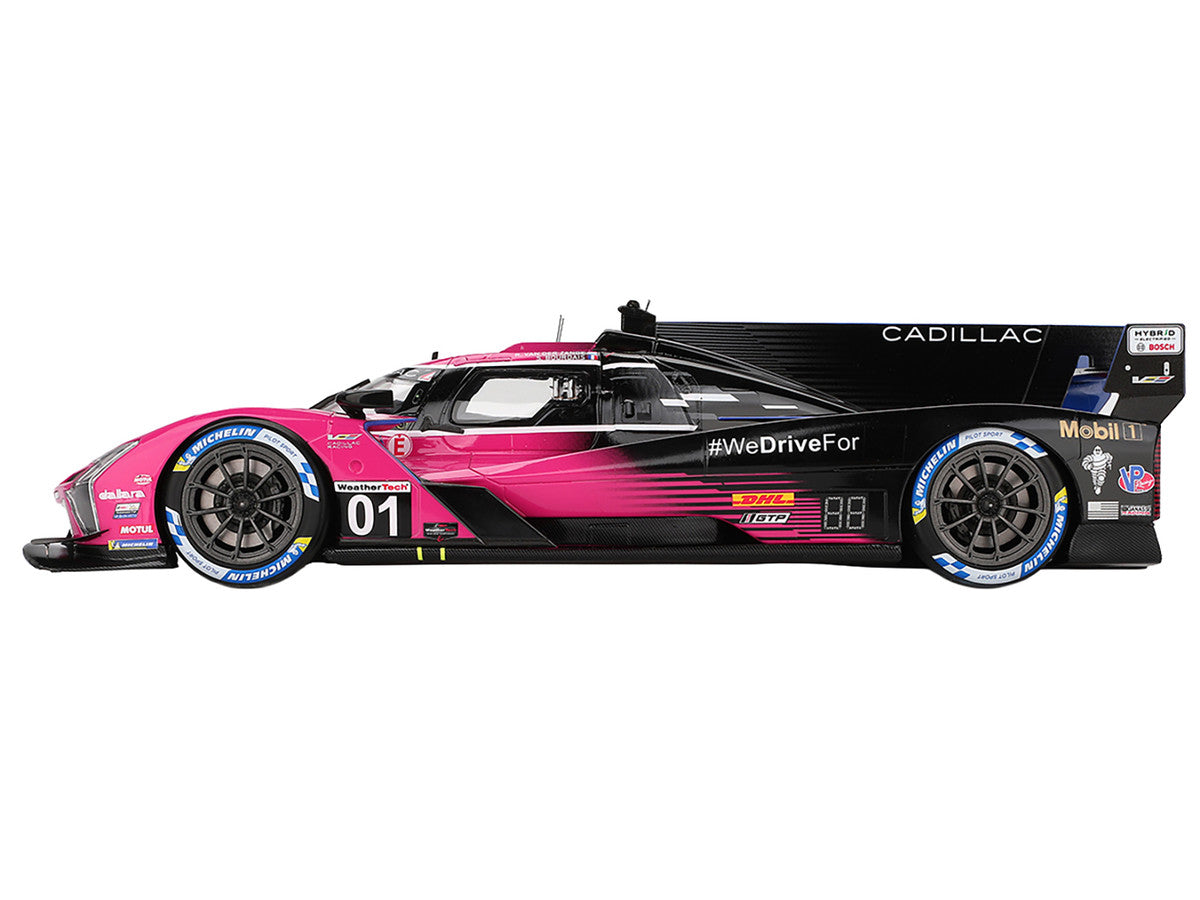 Cadillac V-Series.R #01 Sebastien Bourdais - Scott Dixon - Renger van der Zande "Cadillac Racing" Winner IMSA "Petit Le Mans" (2024) 1/18 Model Car by Top Speed LuxuryLifeWay Online Store