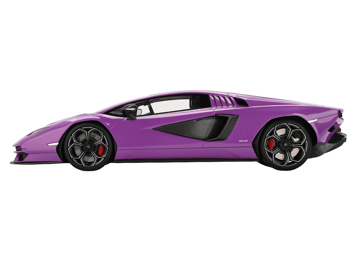 Lamborghini Countach LPI 800-4 Viola 30th Purple Metallic 1/18 Model Car by Top Speed LuxuryLifeWay Online Store