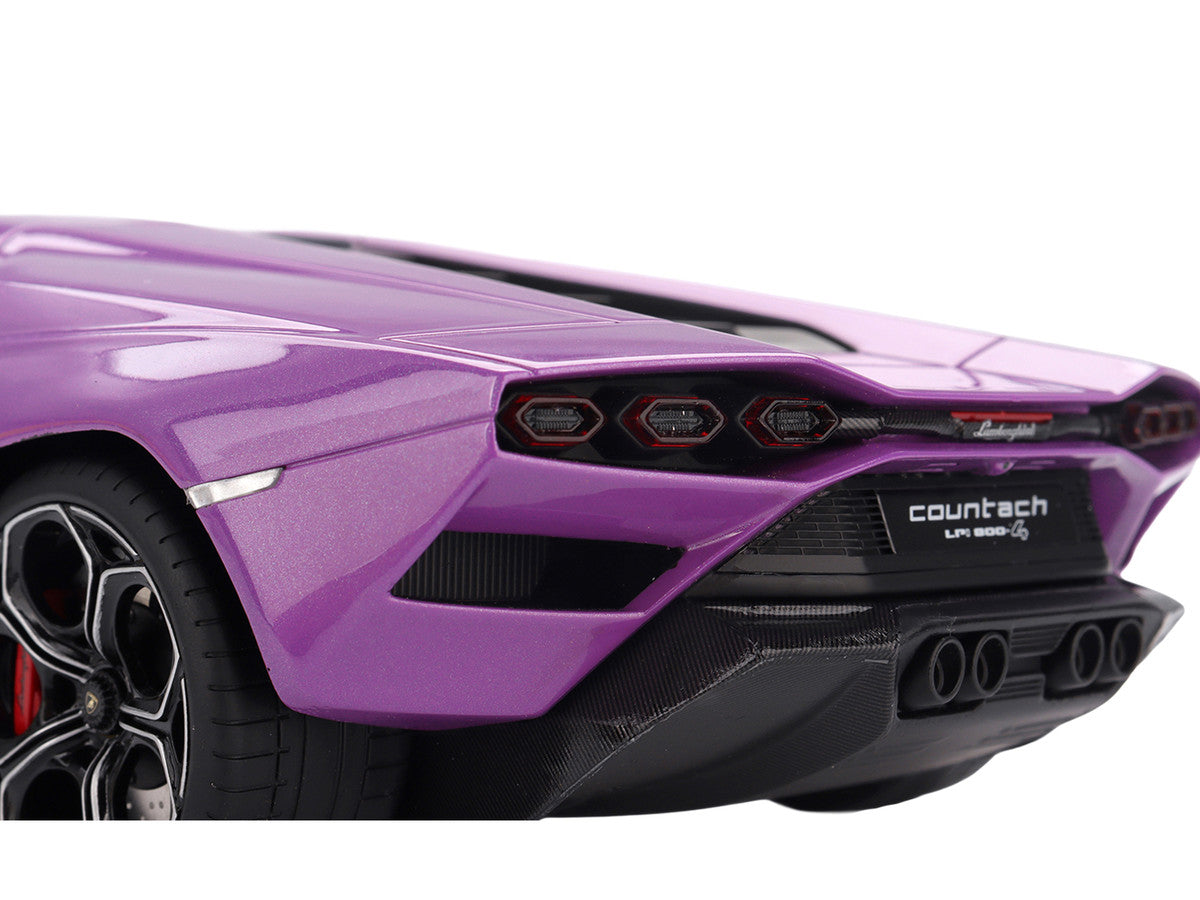 Lamborghini Countach LPI 800-4 Viola 30th Purple Metallic 1/18 Model Car by Top Speed LuxuryLifeWay Online Store