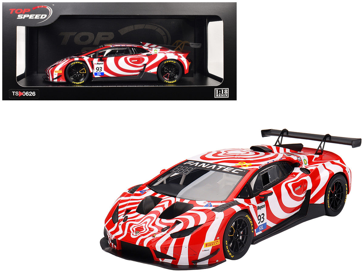 Lamborghini Huracan GT3 EVO2 #93 Tony D'Alberto - Adrian Deitz - Grant Denyer - David Wall "Wall Racing" "Bathurst 12 Hour" (2024) 1/18 Model Car by Top Speed LuxuryLifeWay Online Store