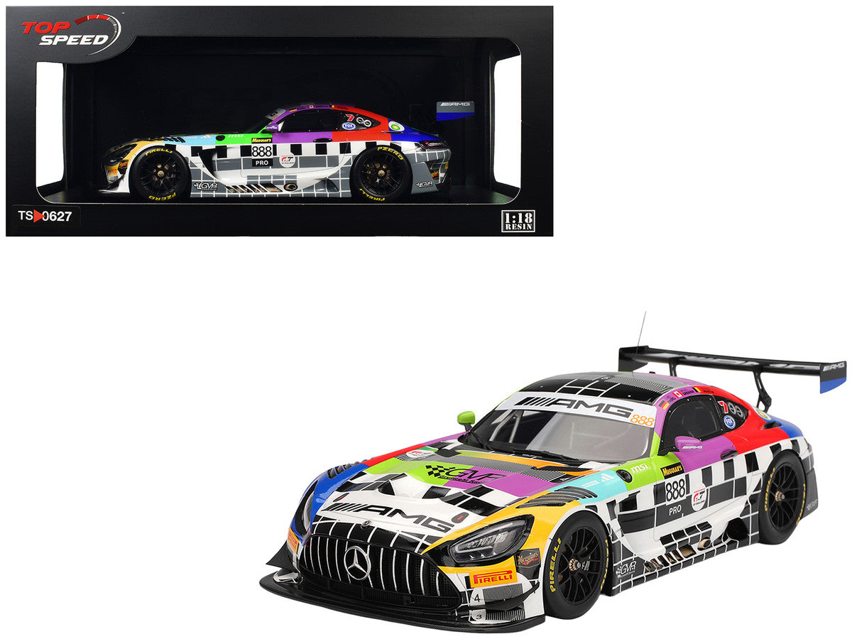Mercedes-AMG GT3 #888 Maro Engel - Mikael Grenier - Maxime Martin "Mercedes-AMG Team GMR" Meguiar's "Bathurst 12 Hour" (2025) 1/18 Model Car by Top Speed LuxuryLifeWay Online Store