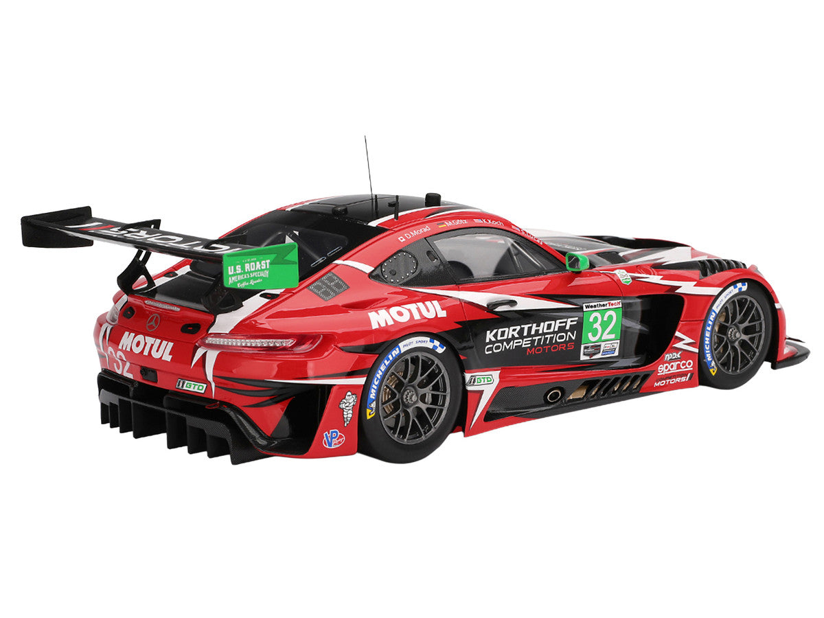 Mercedes-AMG GT3 EVO #32 Maximilian Gotz - Kenton Koch - Seth Lucas - Daniel Morad "Korthoff Competition Motors" IMSA "24 Hours of Daytona" (2025) 1/18 Model Car by Top Speed LuxuryLifeWay Online Store