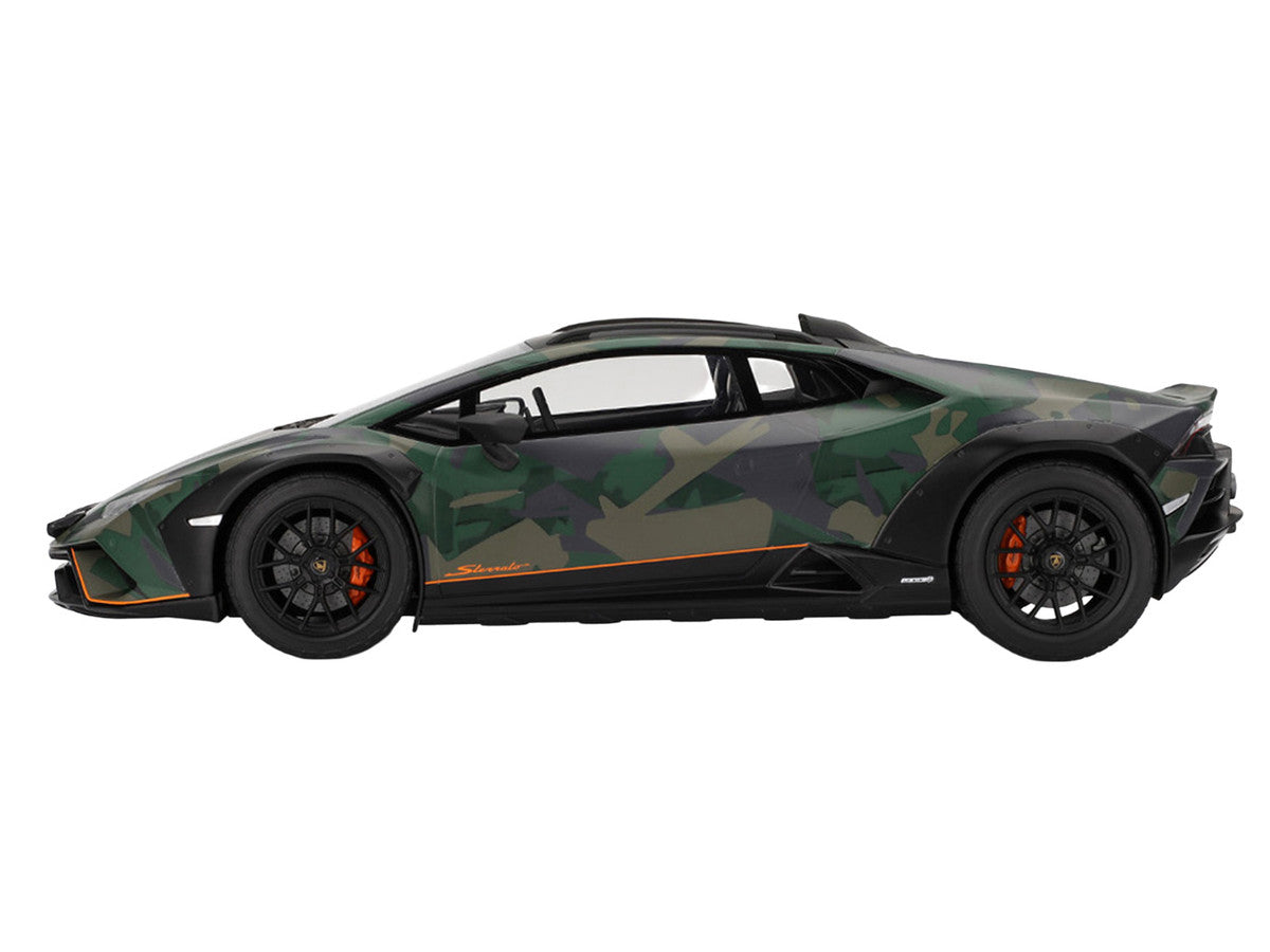 Lamborghini Huracan Sterrato All-Terrain "BOSCO" Green Camouflage 1/18 Model Car by Top Speed LuxuryLifeWay Online Store