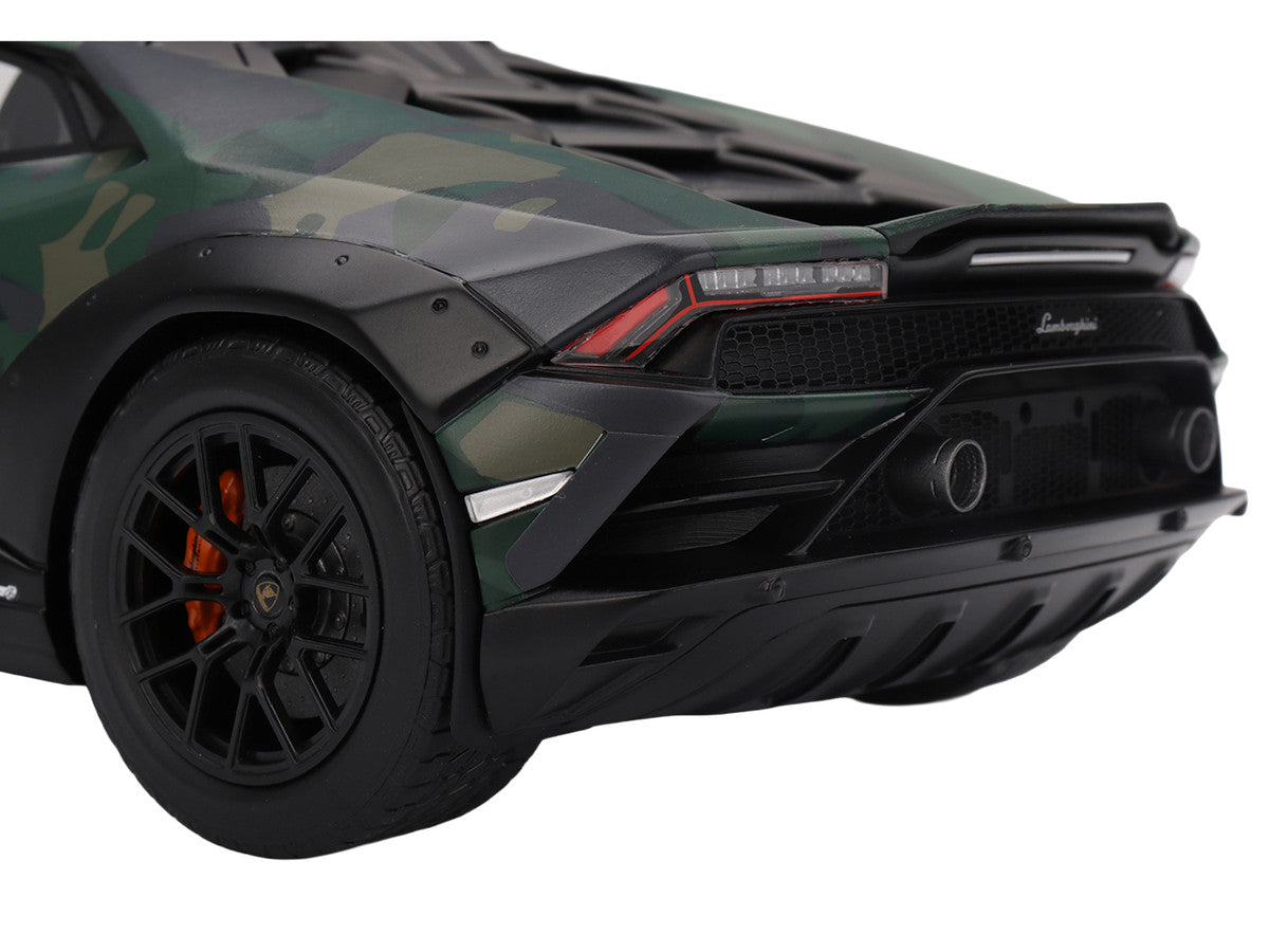 Lamborghini Huracan Sterrato All-Terrain "BOSCO" Green Camouflage 1/18 Model Car by Top Speed LuxuryLifeWay Online Store