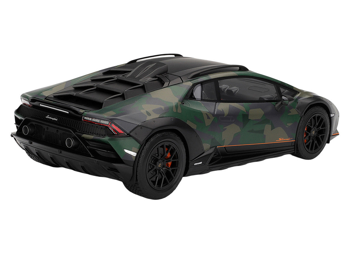 Lamborghini Huracan Sterrato All-Terrain "BOSCO" Green Camouflage 1/18 Model Car by Top Speed LuxuryLifeWay Online Store
