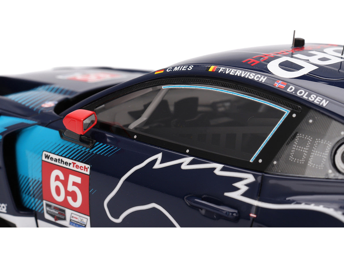Ford Mustang GT3 #65 Christopher Mies - Dennis Olsen - Frederic Vervisch "Ford Multimatic Motorsports" GTD Pro Class Winner IMSA "24 Hours of Daytona" (2025) 1/18 Model Car by Top Speed LuxuryLifeWay Online Store