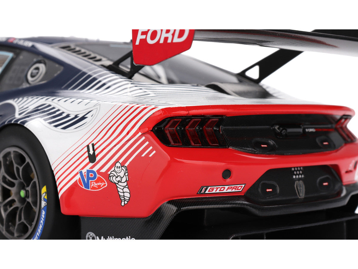 Ford Mustang GT3 #65 Christopher Mies - Dennis Olsen - Frederic Vervisch "Ford Multimatic Motorsports" GTD Pro Class Winner IMSA "24 Hours of Daytona" (2025) 1/18 Model Car by Top Speed LuxuryLifeWay Online Store