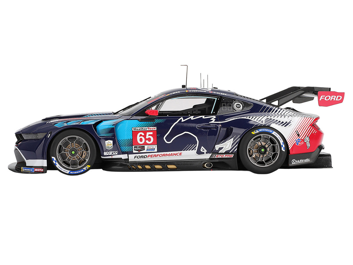 Ford Mustang GT3 #65 Christopher Mies - Dennis Olsen - Frederic Vervisch "Ford Multimatic Motorsports" GTD Pro Class Winner IMSA "24 Hours of Daytona" (2025) 1/18 Model Car by Top Speed LuxuryLifeWay Online Store