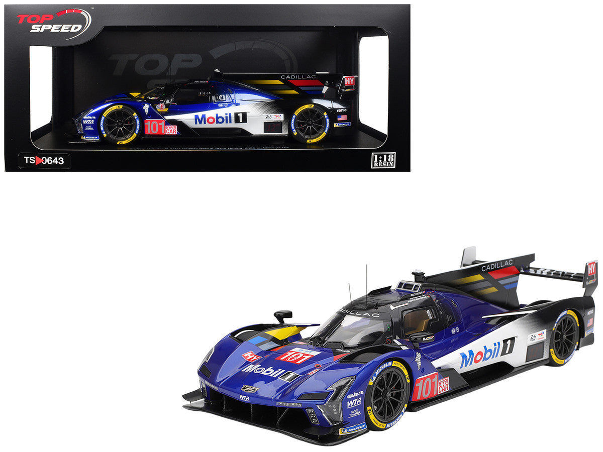 Cadillac V-Series.R #101 Filipe Albuquerque - Jordan Taylor - Ricky Taylor "Cadillac Wayne Taylor Racing" FIA WEC "24 Hours of Le Mans" (2025) 1/18 Model Car by Top Speed LuxuryLifeWay Online Store